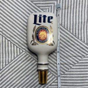 Vintage Miller Lite Ceramic Beer Tap Handle 5.5"